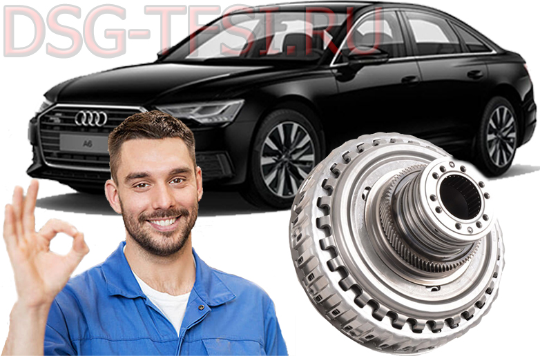 Zamena sceplenia dsg dl501 audi a6 v Spb na dilerskom oborudovanii