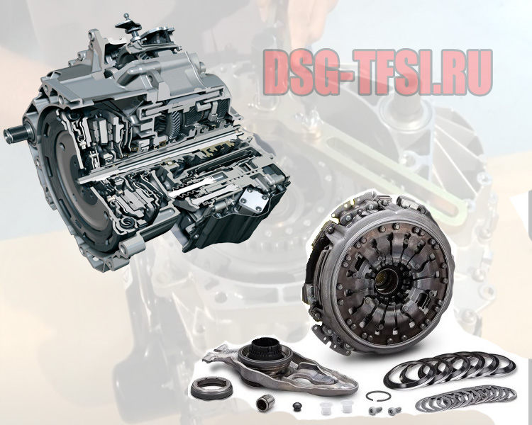 Zamena komplekta scepleniya DSG 7 VW Passat B7 v Spb
